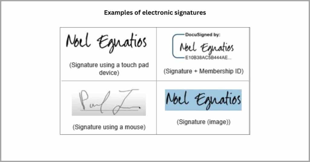 Creating an e-signature - What is an electronic signature