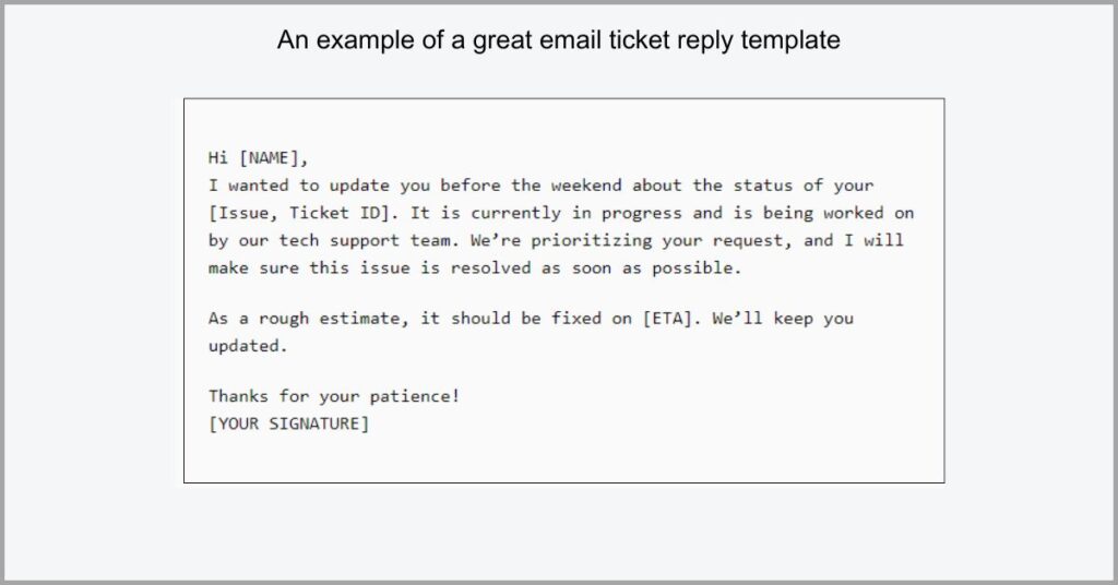 Email management - Ticketing