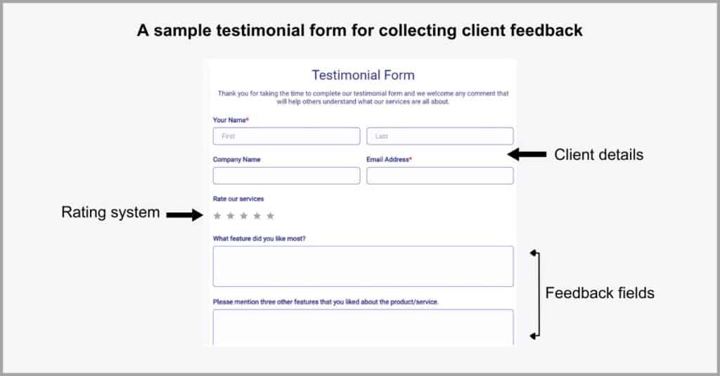 Important Documents for Freelancers - Testimonial Forms